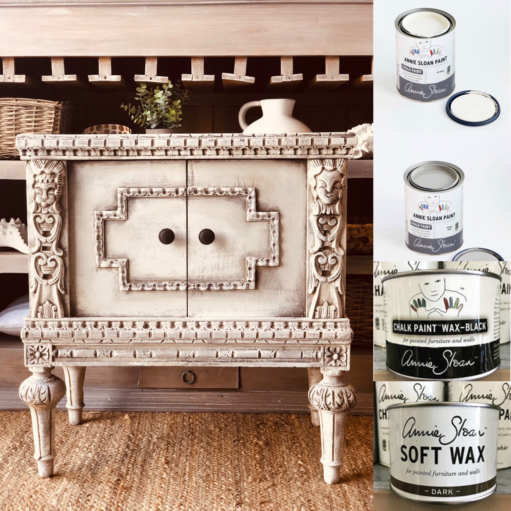 annie sloan chalk paint old white