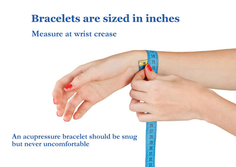 acupressure bracelet sizing chart