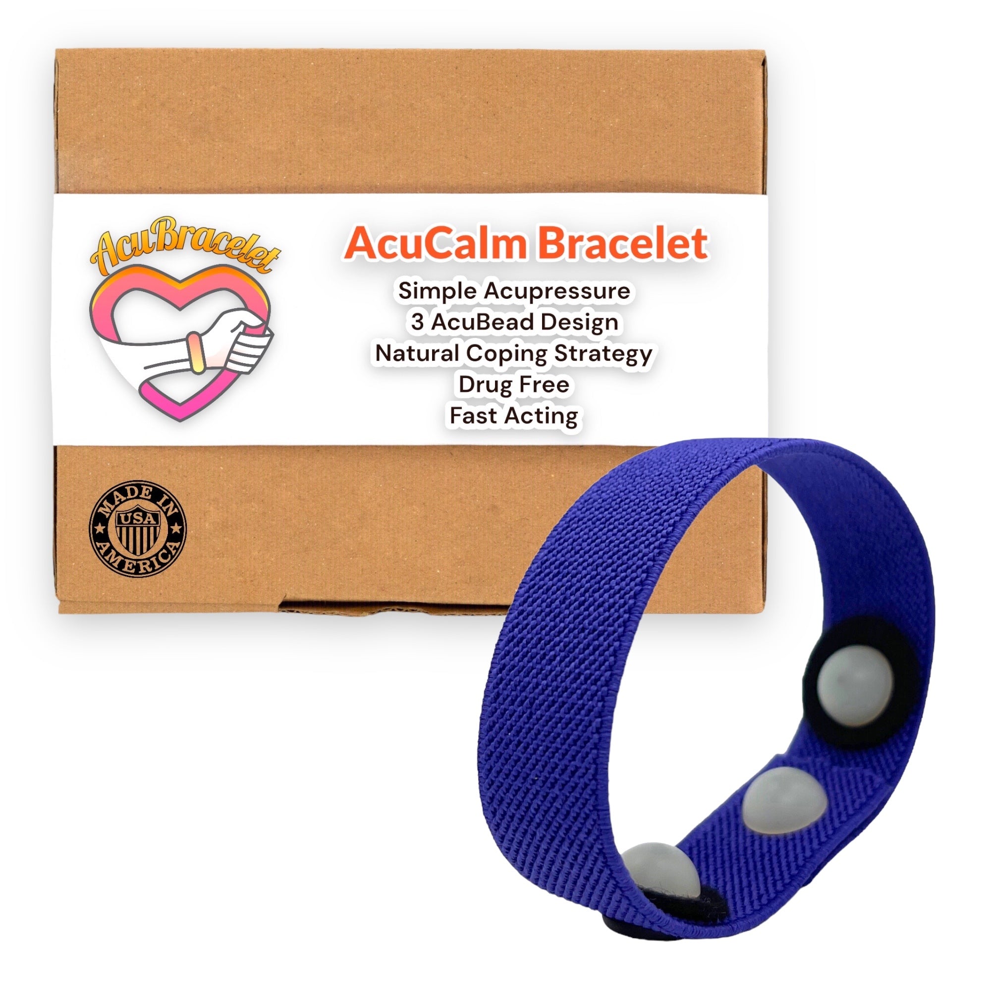 anxiety relief multi symptom acupressure bracelet natural sleep aid mood support emotional balance 3 acubead slip on design panic attacks 915542