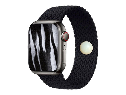 AcuBalance Acupressure Watch Band- Calm Anxiety, Tension, Nausea- Sleep Aid- Soft Nylon Stretch Solo Loop Strap for Apple Watch