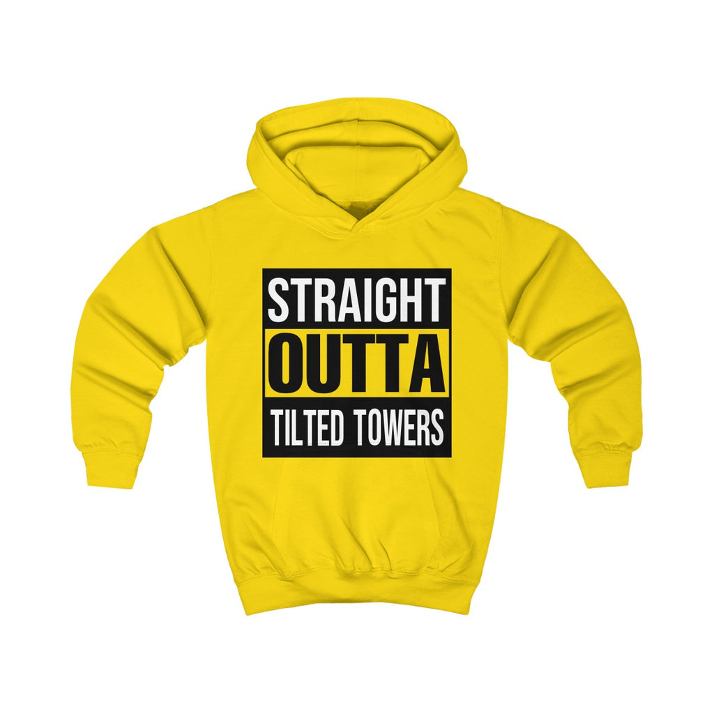 fortnite shirt straight outta tilted towers kids hoodie - fortnite straight outta tilted towers