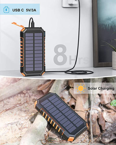 Solar power charged power banks - j and p hats 