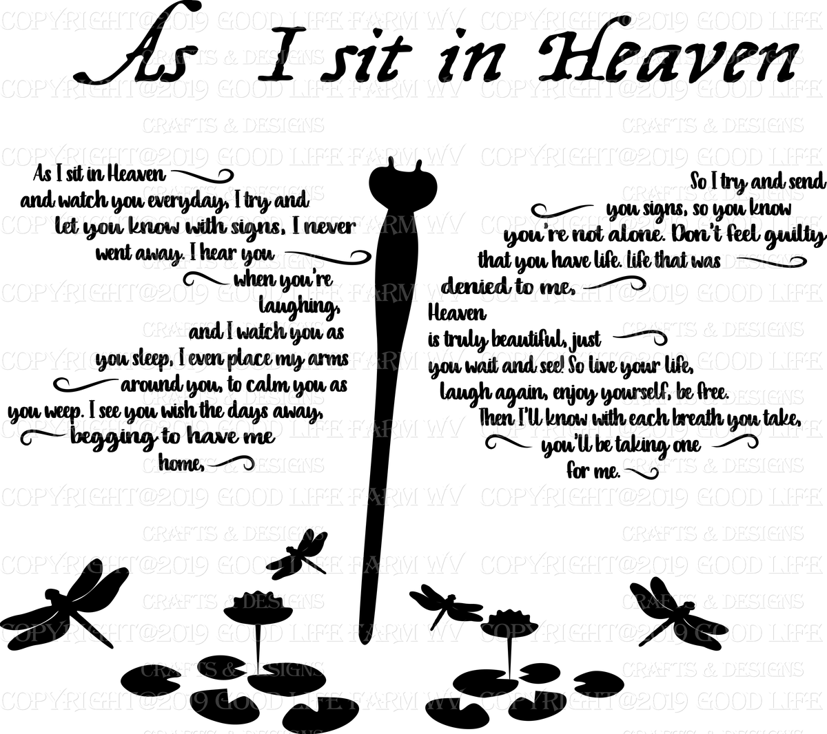 Download As I sit in Heaven.... Dragonfly SVG, jpeg, png, eps ...