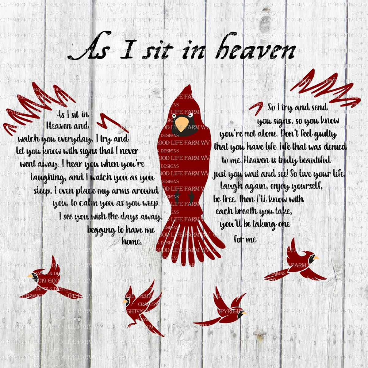 As I sit in Heaven.... Cardinal SVG, jpeg, png, eps ...