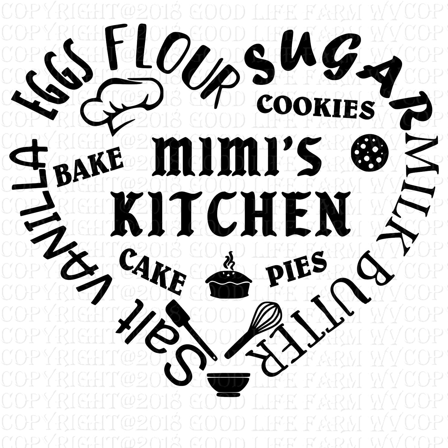 Download Mimi S Kitchen Svg Png Jpeg Eps Cutting File Instant Download Good Life Farm Crafts Designs