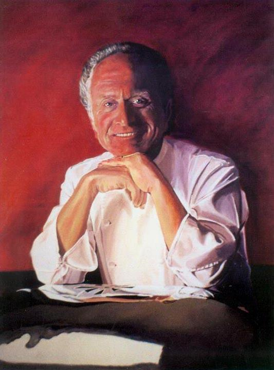 Portrait of 3-star Michelin chef Michel Roux