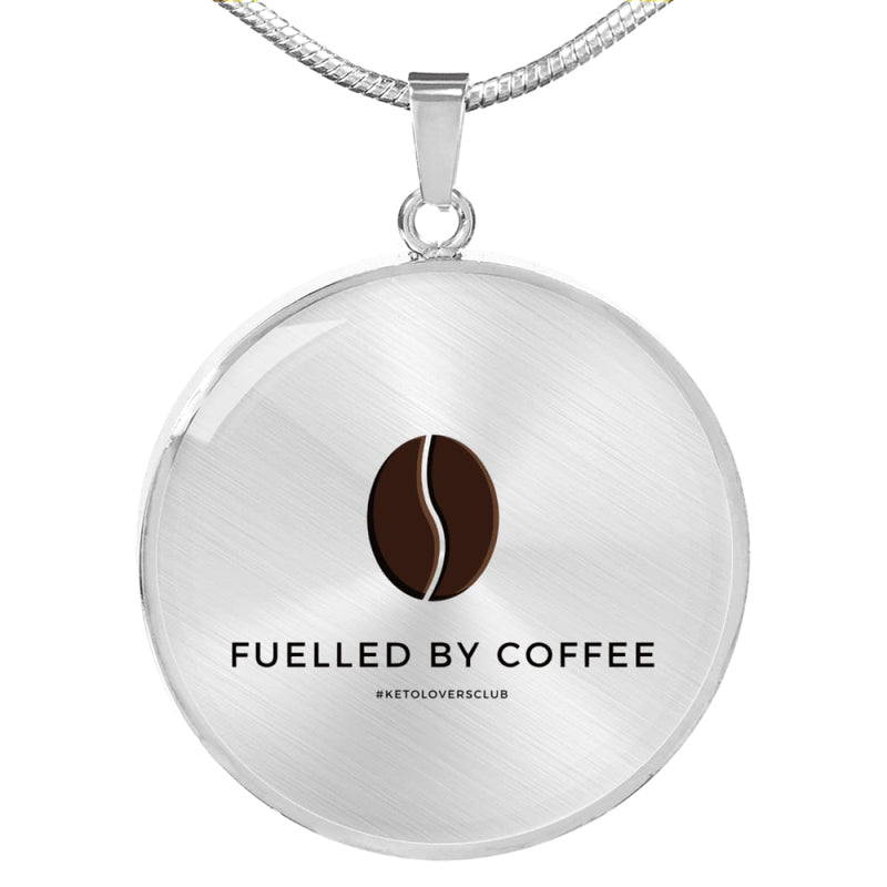 Fuelled by Coffee Circle Luxury Necklace