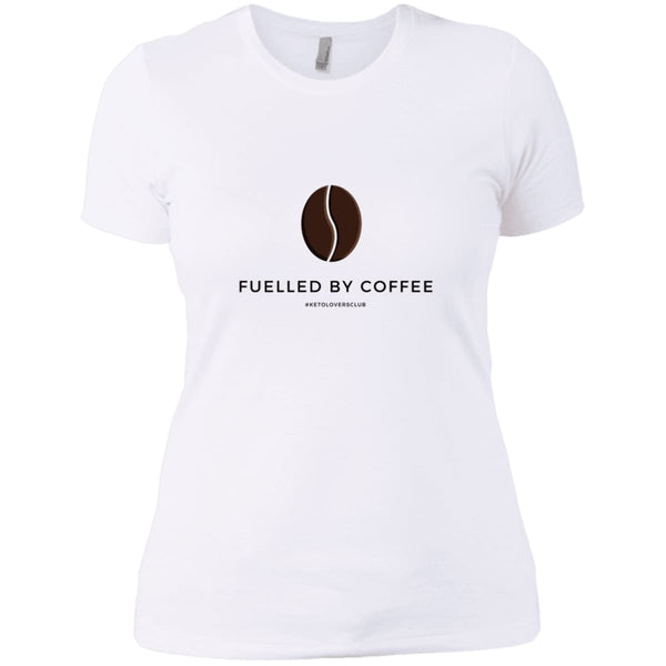 Fuelled by Coffee Ladies' Boyfriend T-Shirt