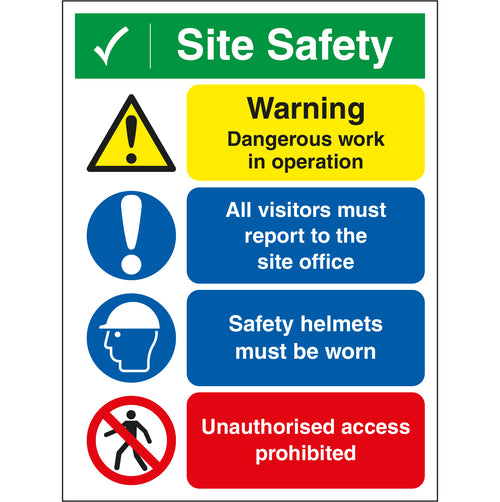 General Construction Site Safety Signs | First Safety Signs - First ...