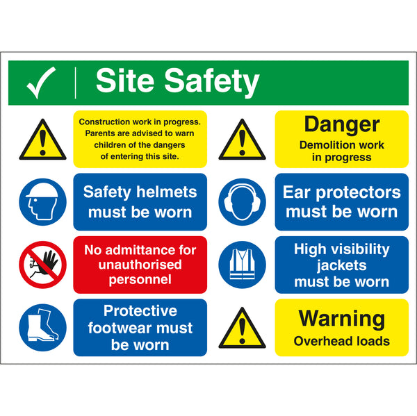 Site Safety Board - First Safety Signs