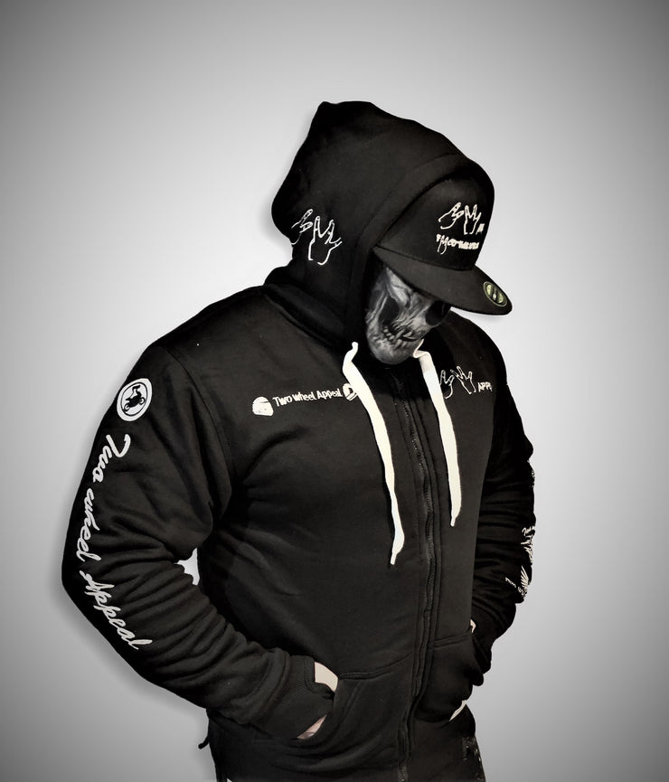 black lynx kevlar motorcycle hoodie