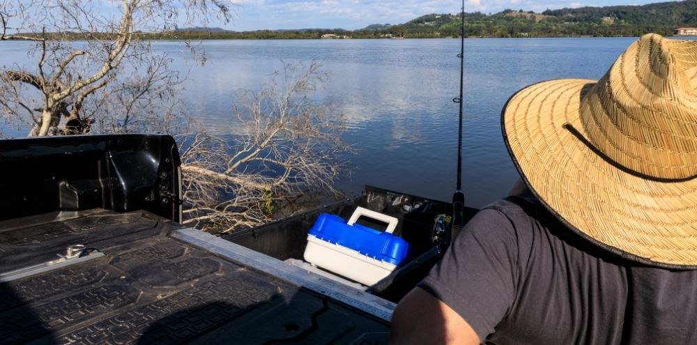 Ute tray storage ideas fishing