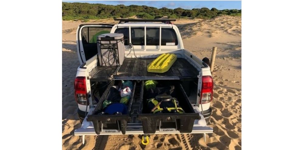 DECKED ute sliding tray storage