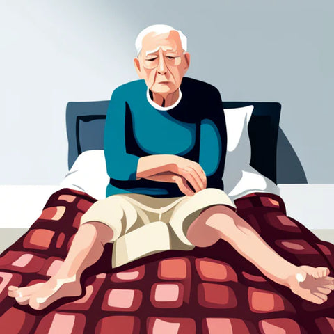 Elderly man with chronic pain