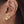 FE0014 925 Sterling Silver Cubic Zircon Hoop Earrings