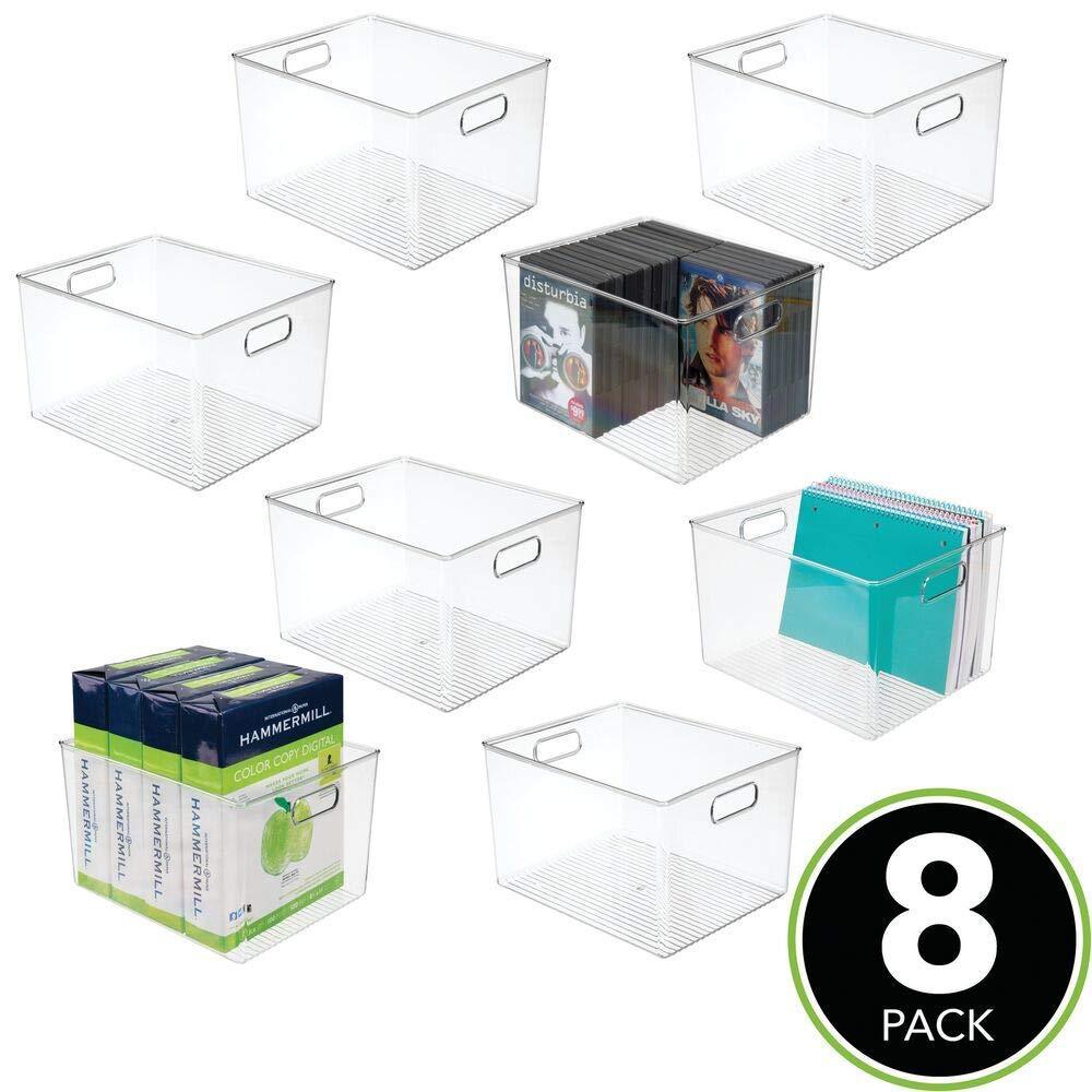 Home Mdesign Plastic Storage Container Bin With Carrying Searching And Shopping