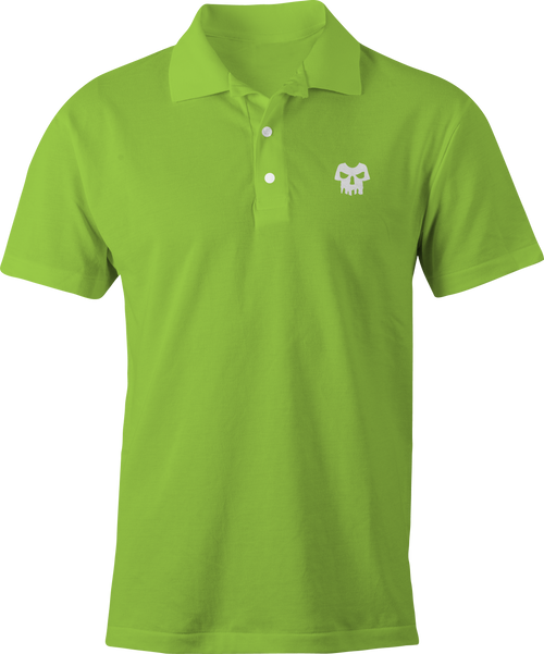 Skull Shirt Logo Polo Shirt Green