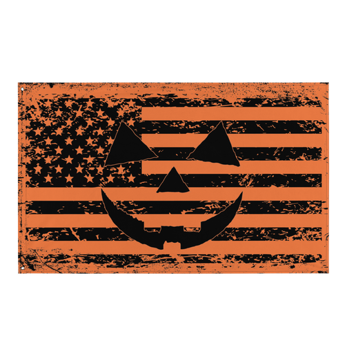 Pumpkin Flag Single Sided