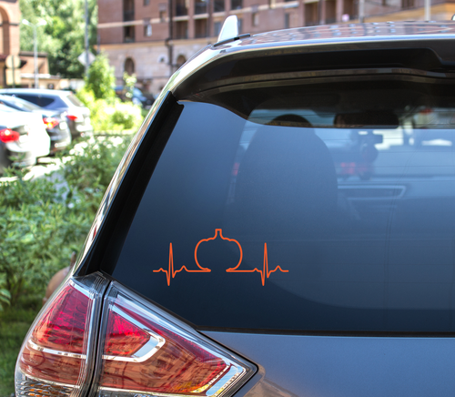 Halloween Heartbeat Decal