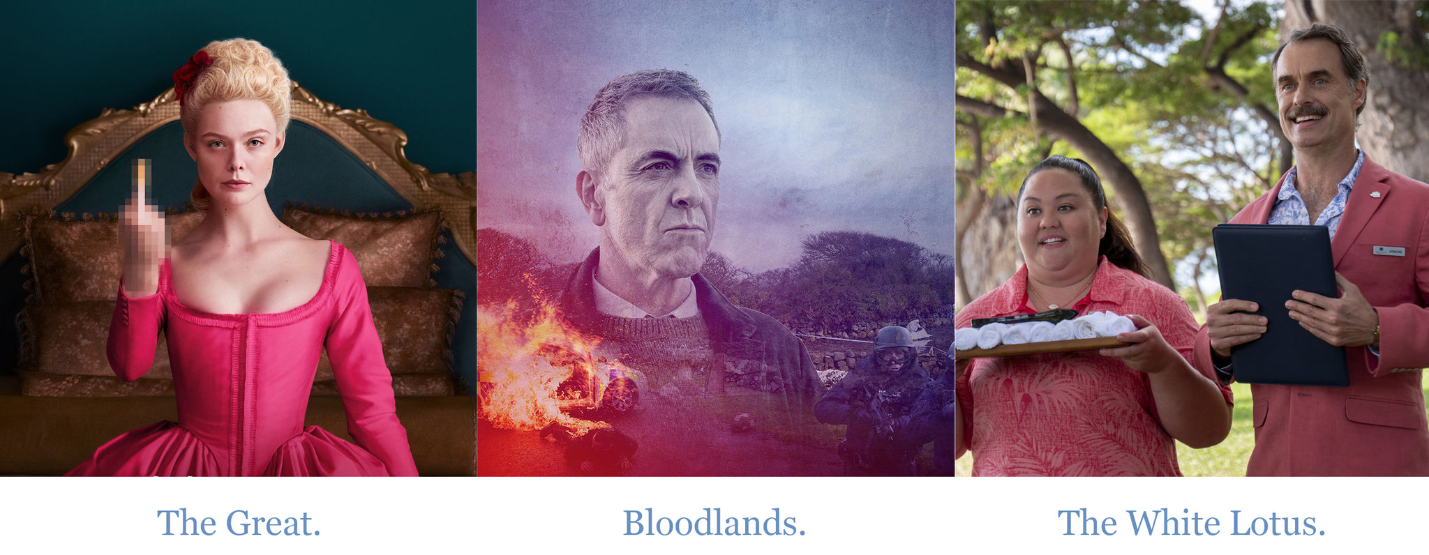 The Great. Bloodlands. The White Lotus.