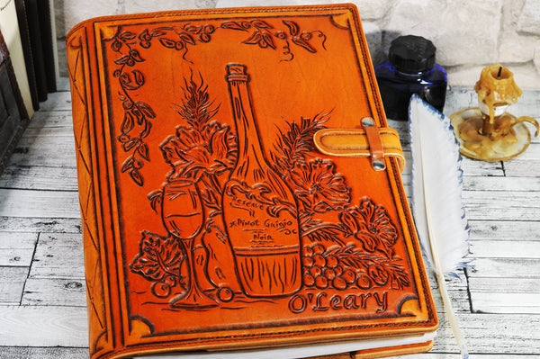 Personalized Recipe Book - St George Leather Shop