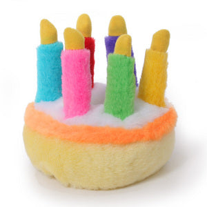 dog toy birthday cake