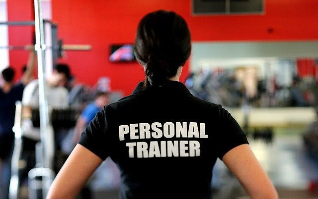 personal trainer at gym