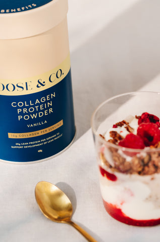 Overnight oats with collagen