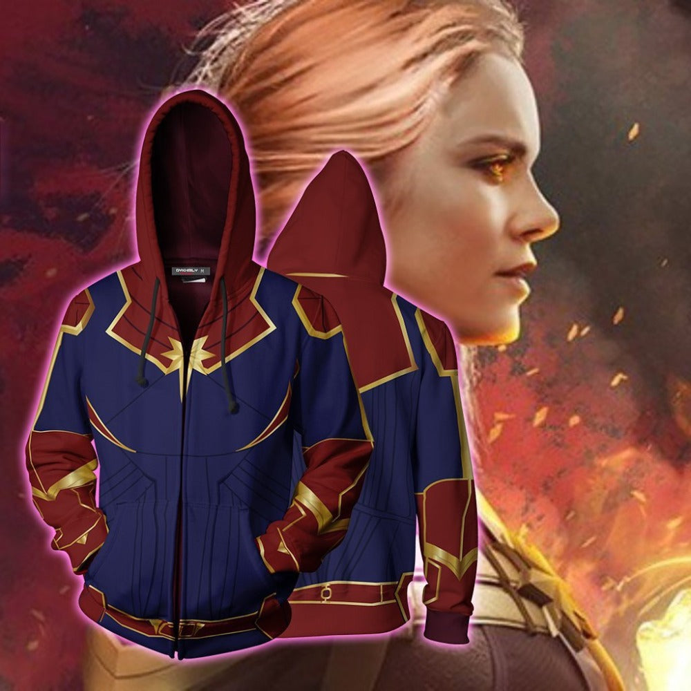 captain marvel hoodie women's