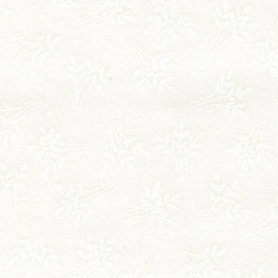 White on White Tone on Tone Fabric -Floral - Basic Palette