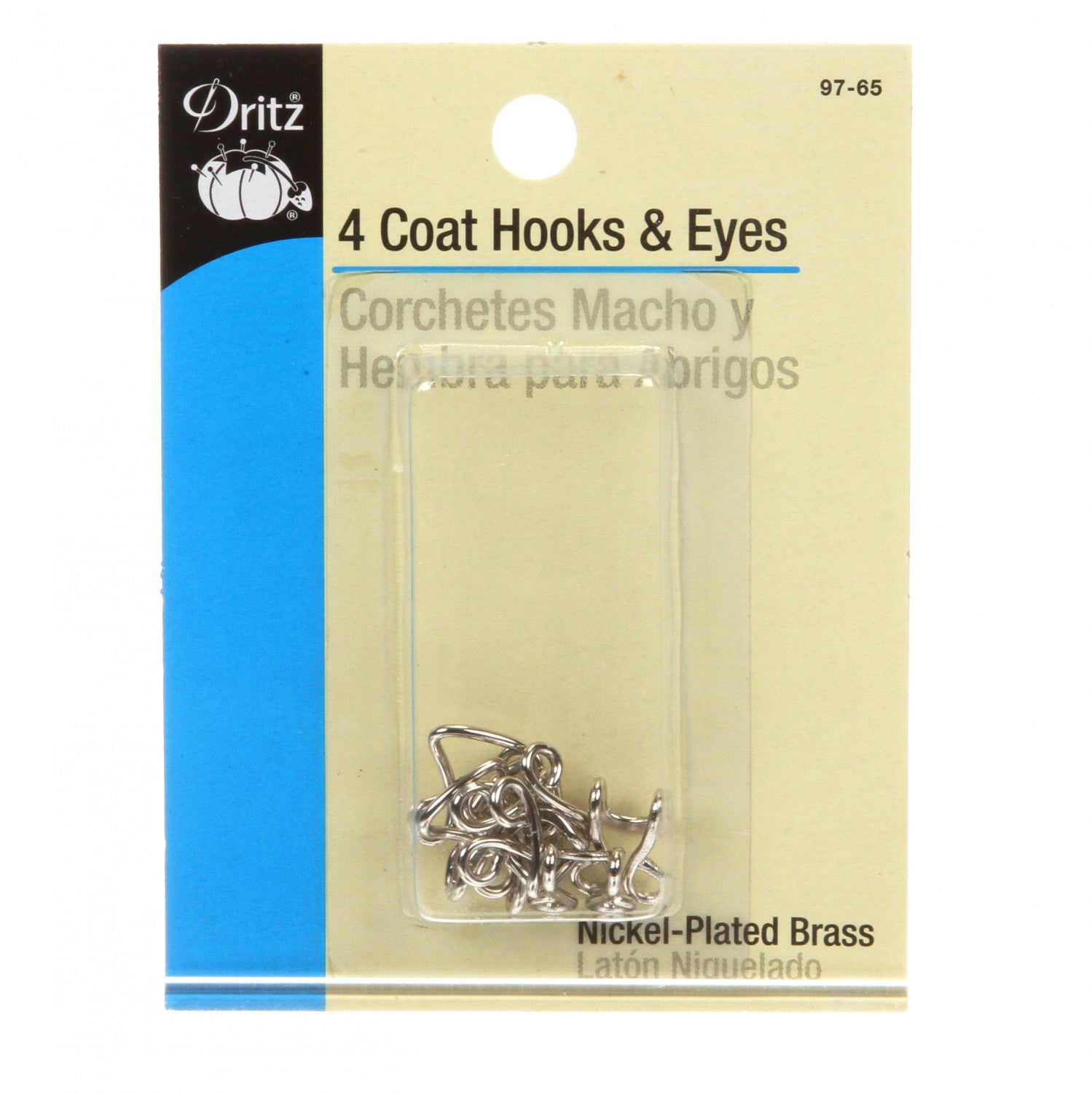 View Dritz Coat Hook & Eye - Nickel
