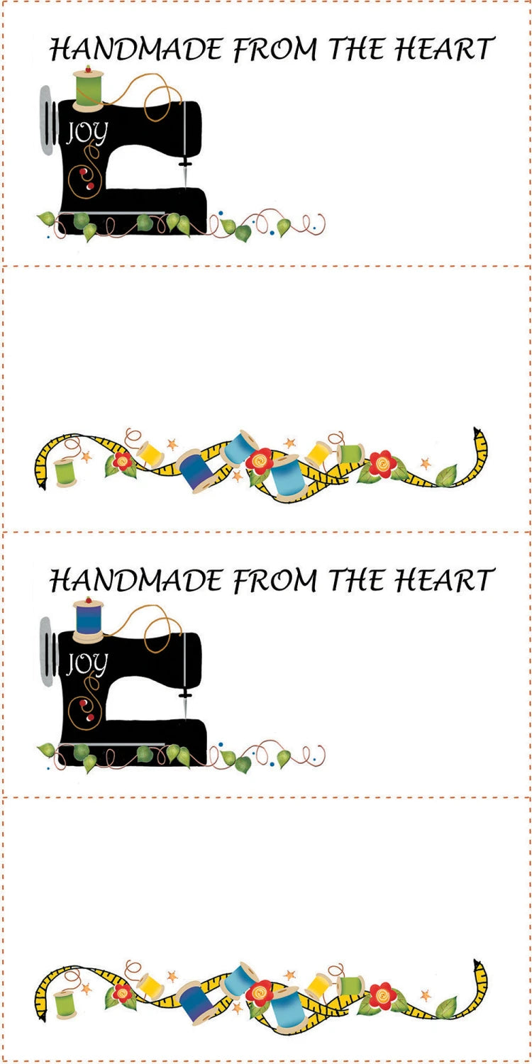 Quilt Labels for Quilting Projects (4) 3in x 6in