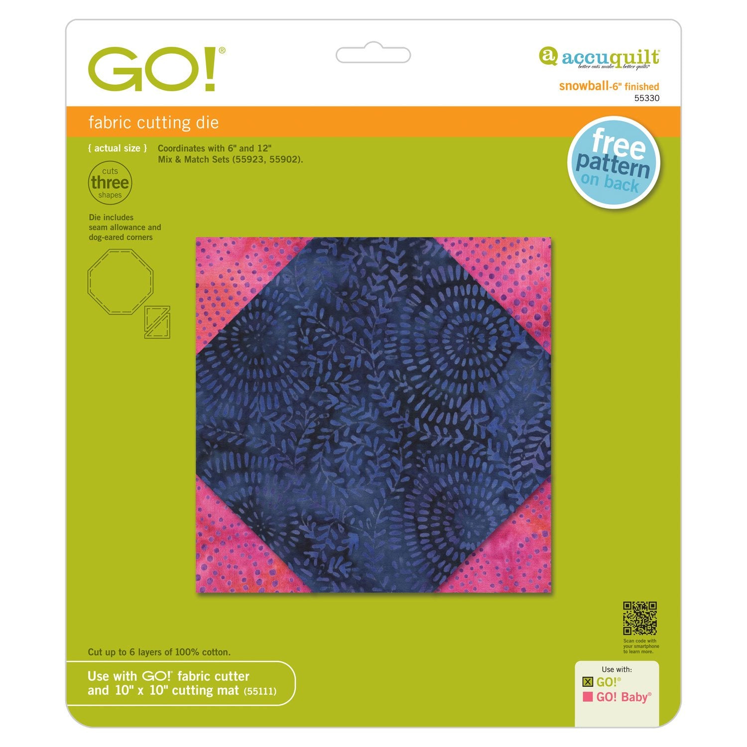  AccuQuilt GO! Baby Fabric Cutting Dies; Stems & Leaves