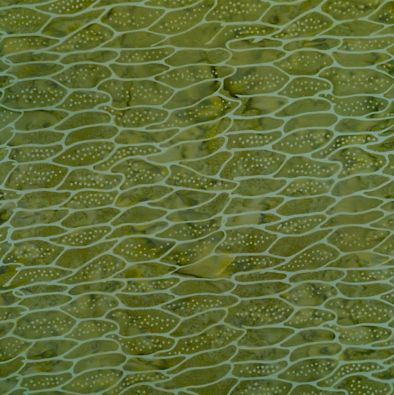 Batik by Mirah - Zen Garden - ME-2-3192 Ripples Spinach Green