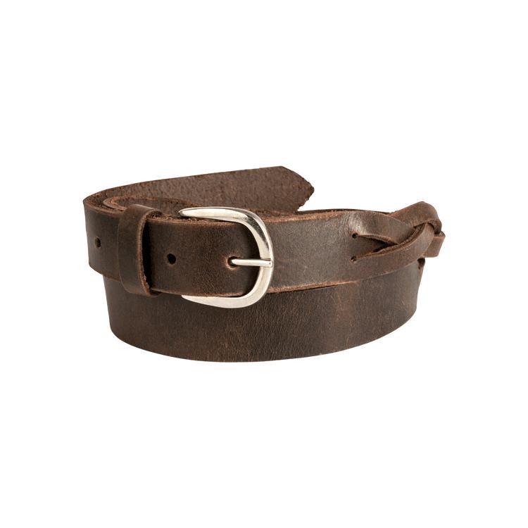 Trappers Ladies Plaited Leather Belt