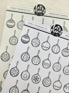 Small Ornaments | Deco Sheets | 2 paper types | deco stickers