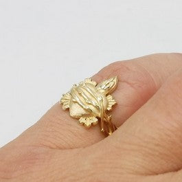 bague coeur de marie en or pour l'auriculaire