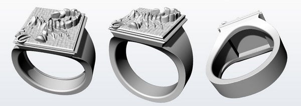 visuels maquette numérique bague scorpion