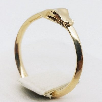 bague serpent ouroboros en or