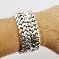 bracelet maille gourmette triple