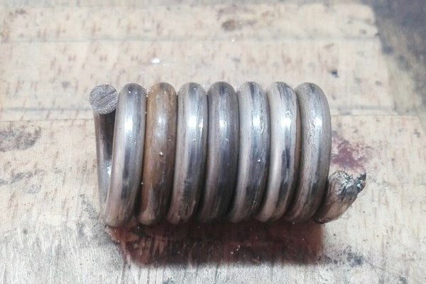 spirale de fil d'argent pour fabrication mailles bracelet