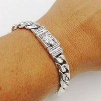 bracelet maille gourmette en argent