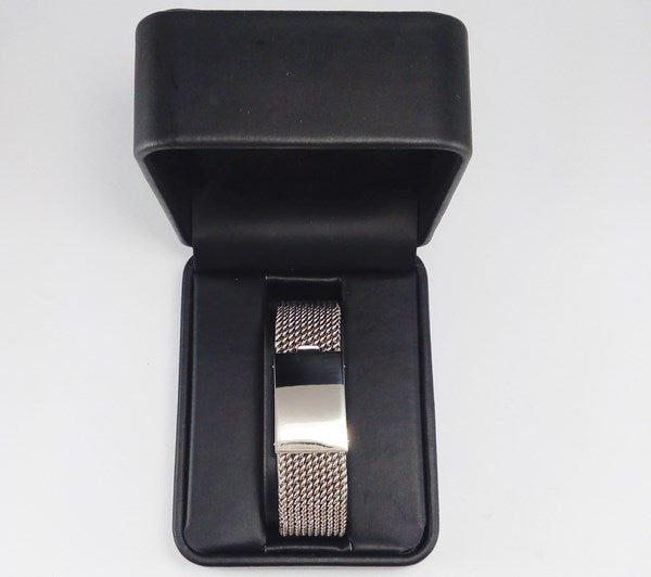 solid white gold clasp for men watch