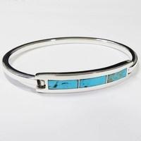 bracelet argent turquoise