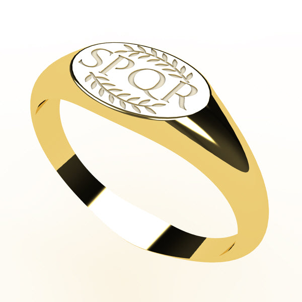 bijou romain ancien - bague en or