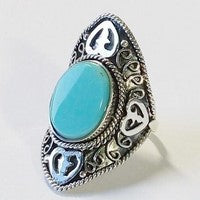 grande bague turquoise pour femme