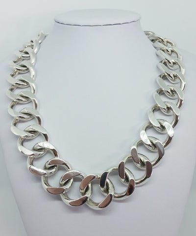 gros collier en argent pour femme