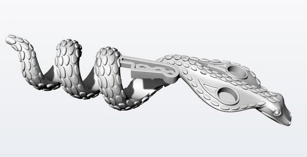 maquette numérique cao serpent egyptien pour pendentif