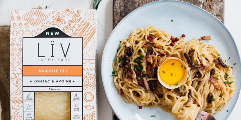 LÏV Happy Food - Plat Cuisiné Individuel HAPPY Bolognaise aux Spaghettis de  Konjac - Pâtes sans gluten - Plante Konjac & Farine d'Avoine - Gluten Free,  Faible en calorie - 6x300g : : Epicerie