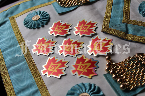 Canadian Masonic Stickers by FraternalTies